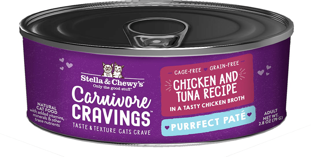 Stella & Chewys Carnivore Cravings Purrfect Paté Chicken & Tuna Recipe